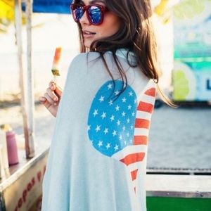 Rare Wildfox Swim American Flag Cover up